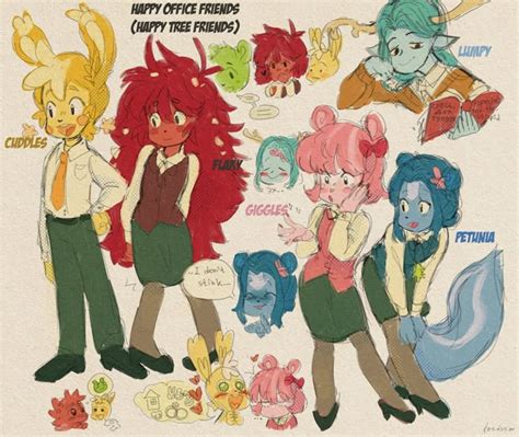 happy tree friends happy tree friends cartoon character design