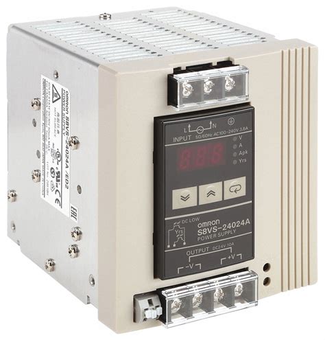 OMRON, 100 to 240 V AC, Single, DC Power Supply - 2REK7|S8VS-24024A - Grainger