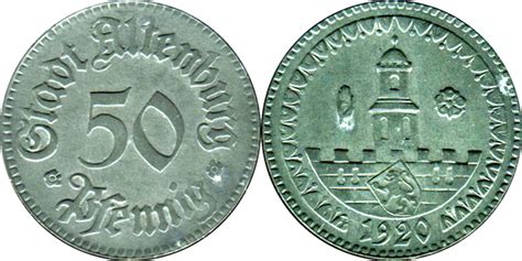 50 Pfennig Altenburg City Of Altenburg Thuringia Numista