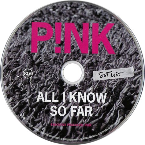 Car Tula Cd De Pink All I Know So Far Portada