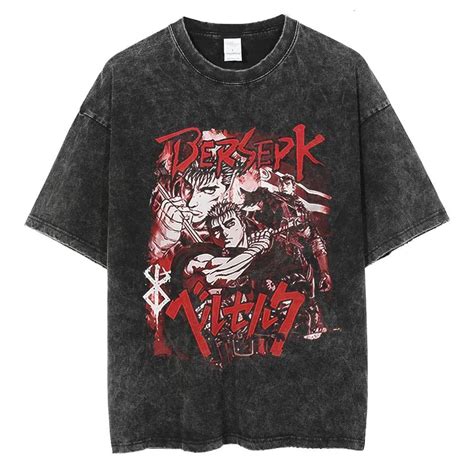 Camisetas De Hombre Anime Berserk Camiseta Hombre Mujer 100 Algodón