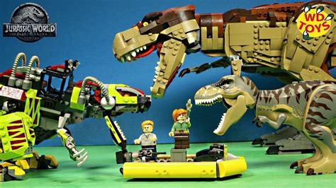 T Rex Eats Trex Lego Jurassic World T Rex Vs Dino Mech Battle 75938