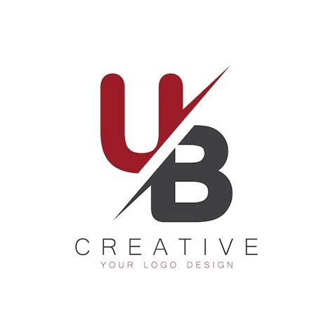 Premium Vector Ub Initial Monogram With Letter Creative Logo