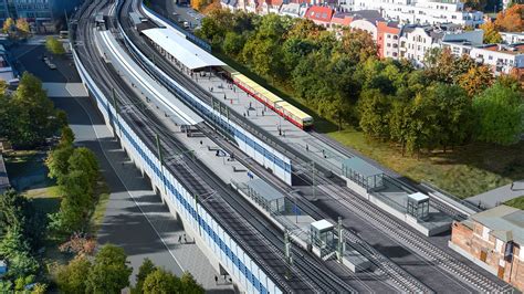 Berliner S Bahnhof K Penick Erh Lt Regionalzug Bahnsteig Ausbau