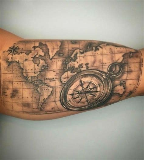 Watercolour World Map Wrist Tattoo Tatouage Carte Tatouage Carte Du ...