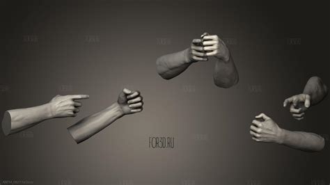 Male Hands 11 3d Stl Model For Cnc