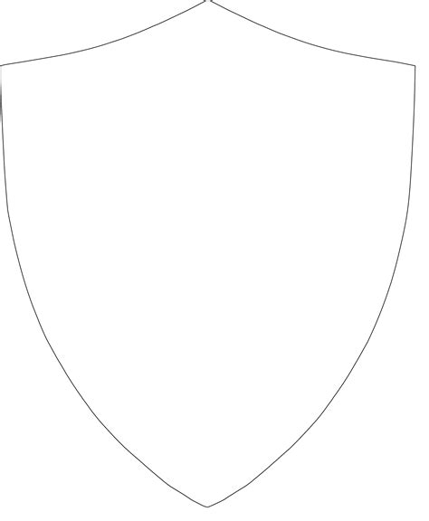 Shield Outline Clip Art at Clker.com - vector clip art online, royalty ...