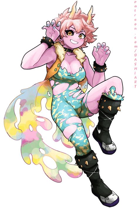 ashido mina (boku no hero academia) drawn by dashi_(dashiart) | Danbooru