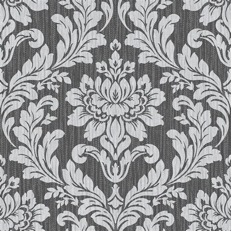 4025 82517 Galois Silver Damask Wallpaper By Advantage