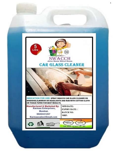 Swacch Plastic Car Glass Cleaner Litre Packaging Type Can At Rs