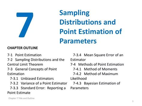 PPT Sampling Distributions And Point Estimation Of Parameters