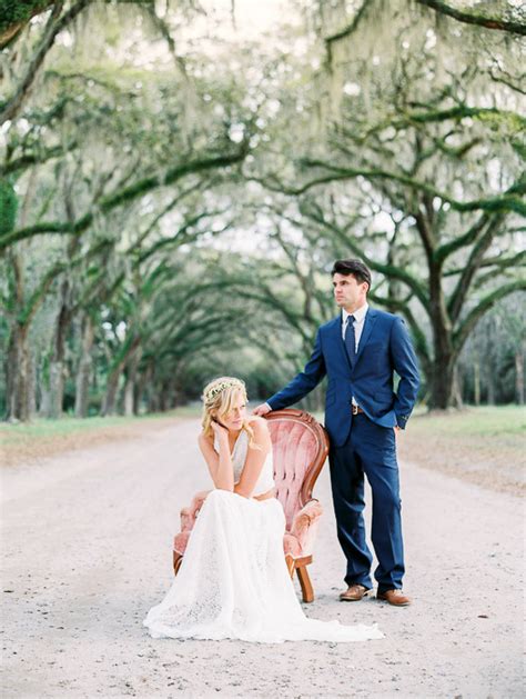 Romantic Wormsloe Plantation Wedding Inspiration | Vitor Lindo Wedding ...