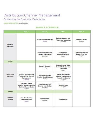 Free 6 Distribution Channel Management Samples In Pdf