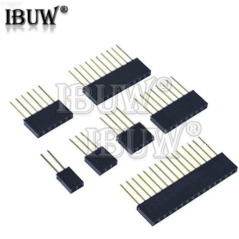 Pcs Mm Single Row Female Long Pins Mm Breakaway Pcb Board Pin