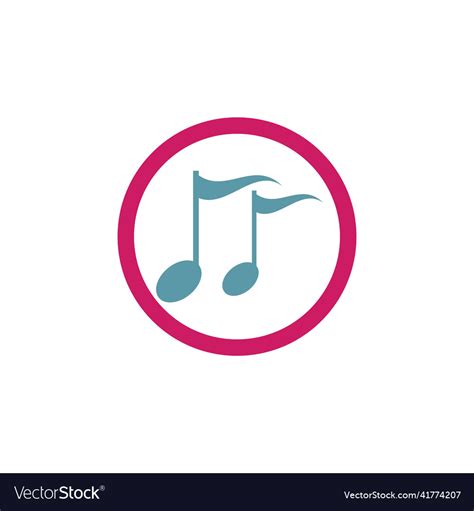 Music note logo Royalty Free Vector Image - VectorStock