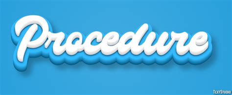 Procedure Text Effect and Logo Design Word