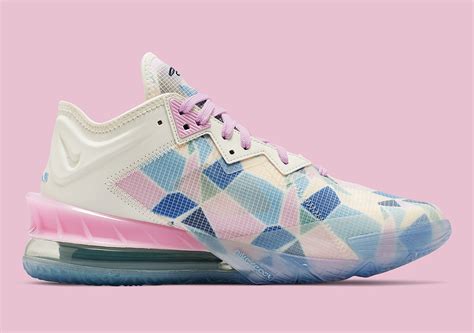 nike-lebron-18-low-x-atmos-cherry-blossom-cv7562-101-release-date 3 ...