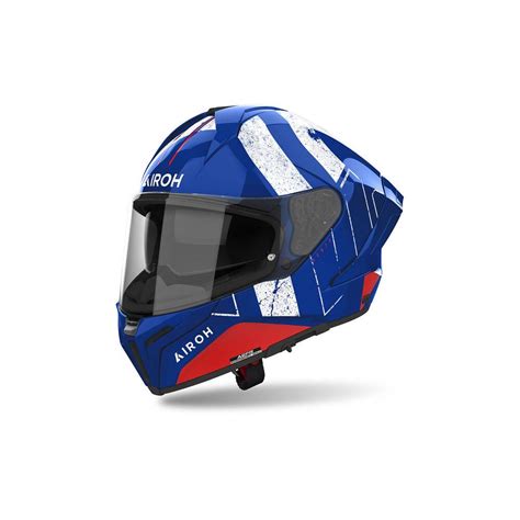 Casque Airoh Matryx Scope Blue Red Gloss Casques Moto Route Wolff Ktm