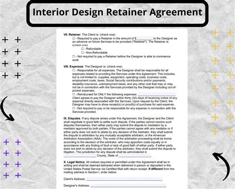 Interior Design Retainer Agreement Interior Design Retainer Agreement