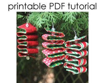 Scrap Fabric Christmas Tree Ornaments PDF SEWING PATTERN Digital