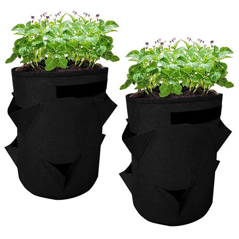 Pcs Sac Plantes Sac De Plantation Avec Poign Es Kit De Jardini Re