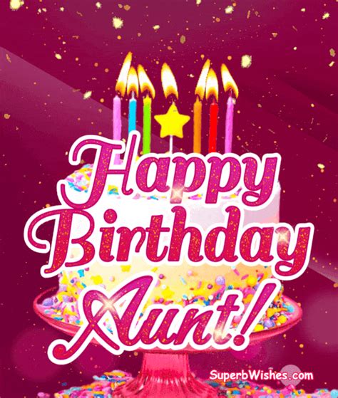 Beautiful Happy Birthday Aunt Animated S