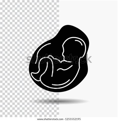 Baby Pregnancy Pregnant Obstetrics Fetus Glyph Stock Vector Royalty