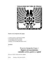 A E Docx Universidad Del Valle De M Xico Nombres De Los