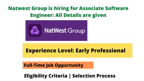 Natwest Group Is Hiring For Associate Software Engineer All Details