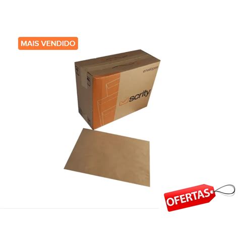 Envelope Kraft Pardo Meia Folha A X Cm Scrity Caixa