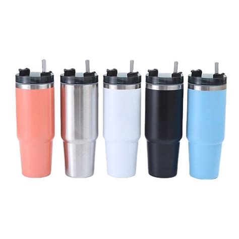 600ml 890ml 304 Tyeso Stainless Steel Tumbler Full Set Vacuum Thermal