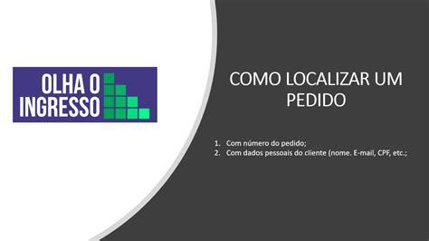 Como Localizar Um Pedido YouTube