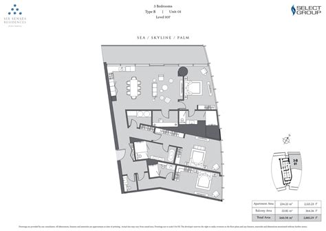 Floor Plans Six Senses Residences Dubai Marina Dubai Marina By Select