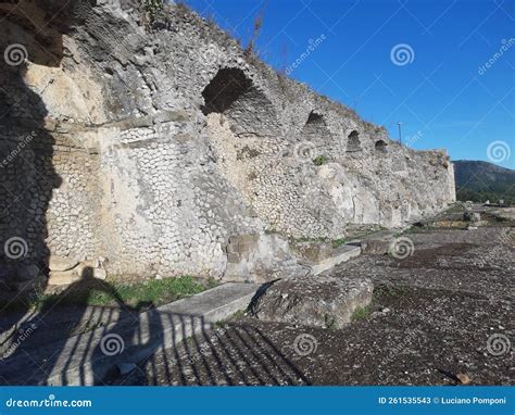 Yacimiento Arqueológico De Palestrina Italia Imagen de archivo Imagen