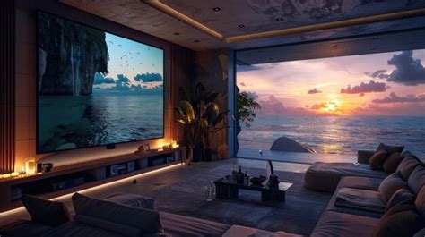 Premium Photo | A home theater projector with 4K resolution