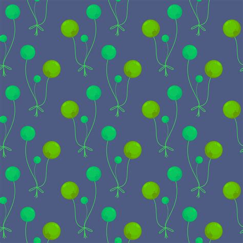 Green balloons , seamless pattern on a blue background. 13501732 Vector ...