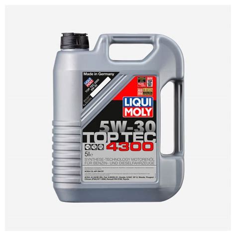 Liqui Moly Óleo Motor Top Tec 4300 5W30 5L KuantoKusta