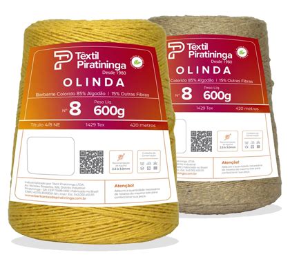 Barbante Olinda Colorido 600g 8 Fios Têxtil de Piratininga Barbantes