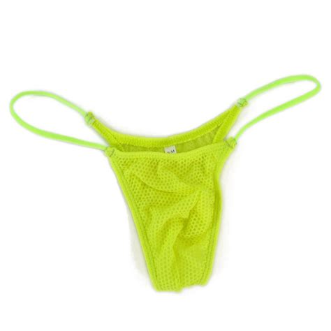 K2089 K208 K205 Mens Mini Micro Bikini String Waist Bubble Mesh