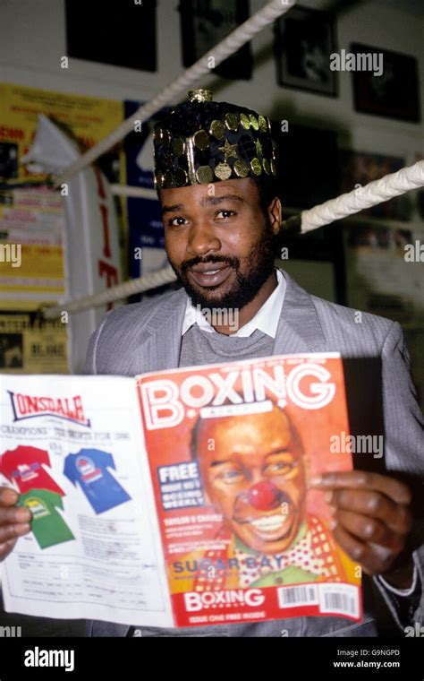 Boxing John Mugabi Stock Photo Alamy