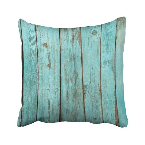 Bpbop Wood Pillows Turquoise Wood Teal Barn Wood Weathered Beach Pillowcase Pillow Cover 18x18