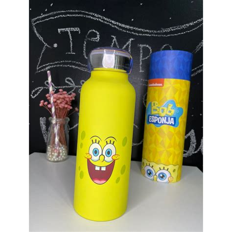 Garrafa Bubble Bob Esponja 500ml Zona Criativa Shopee Brasil