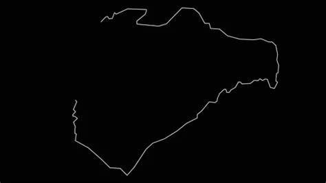 Yerushalayim Israel District Map Outline Stock Video Pond5