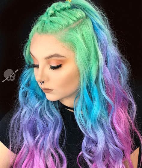 Rainbow Hair Color Hair Color Crazy Pretty Hair Color Hair Color