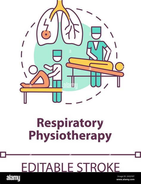 Icono De Concepto De Fisioterapia Respiratoria Imagen Vector De Stock