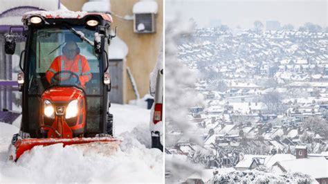 Brits Brace For 572 Mile Wall Of Snow With Temperatures Plunging To