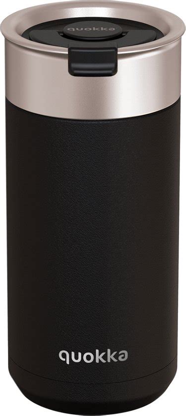 Quokka Thermobeker Coffee Tumbler Boost Carbon Black 400 Ml Bol