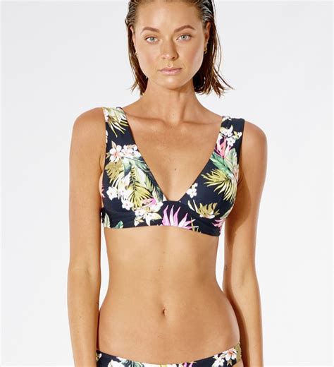 Rip Curl G Ra Od Bikini Biustonosz Kwiaty Xl