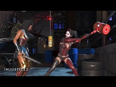 Injustice 2 Harley Quinn VS Wonder Woman YouTube