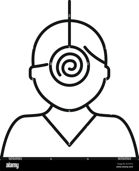 Psychologist Hypnosis Icon Outline Psychologist Hypnosis Vector Icon For Web Design Isolated On